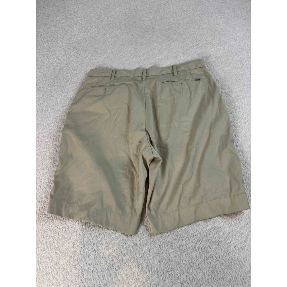Polo Ralph Lauren Men Performance Stretch Mid Rise Zip Fly Beige Chino Shorts 34